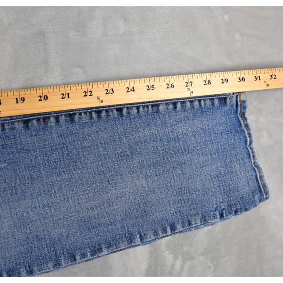 American Eagle Jeans Mens 30x32 (29x30 Meas) Original Straight Blue Denim - Picture 10 of 11